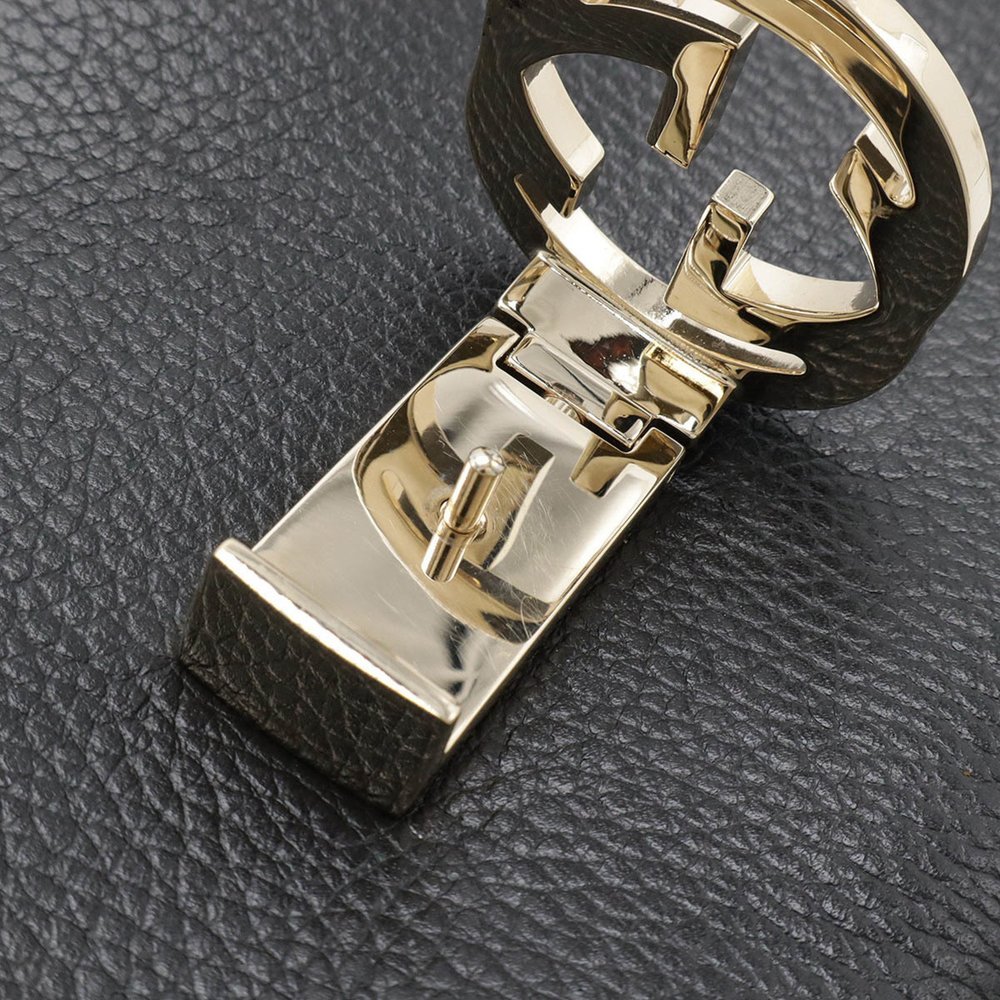 GUCCI Interlocking G Handbag Chain Shoulder Bag Black 510302 - Picture 8 of 10